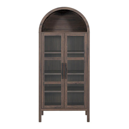 Furniture of America - Gateshead - Arched Cabinet - Walnut - SL-AC8001WN-3A view 3