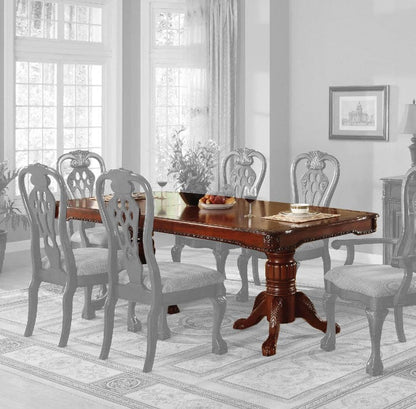 Furniture of America - Georgetown Dining Table w/ Double Pedestals in Cherry - CM3222T-TABLE View 1