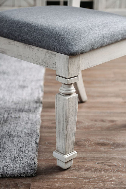 Furniture of America - Georgia Dining Table in Antique White/Gray - CM3089T View 4