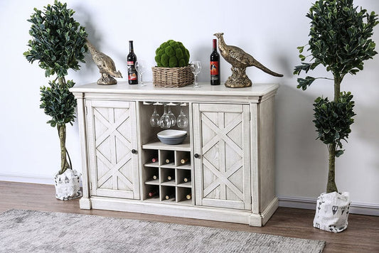 Furniture of America - Georgia Server in Antique White - CM3089SV View 2