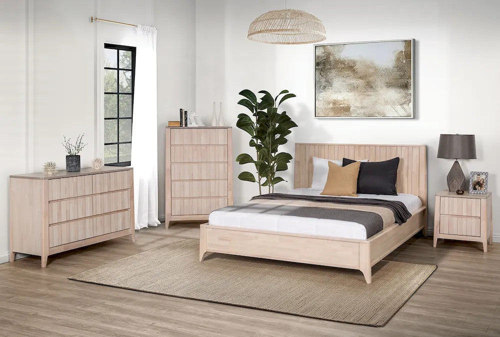 Furniture of America - Gervais - Full Bed, White Wash - FM7105WH-F-BED view 2