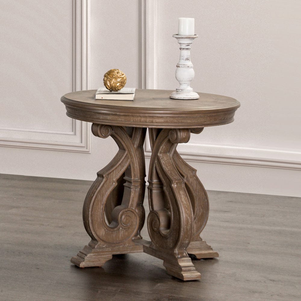 Furniture of America - Giordani End Table in Weathered Oak - FM4519AK-E View 1