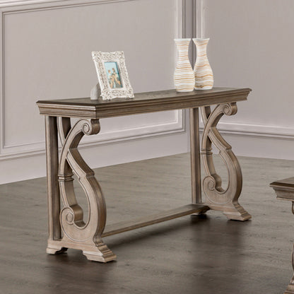 Furniture of America - Giordani Sofa Table in Weathered Oak - FM4519AK-S View 1
