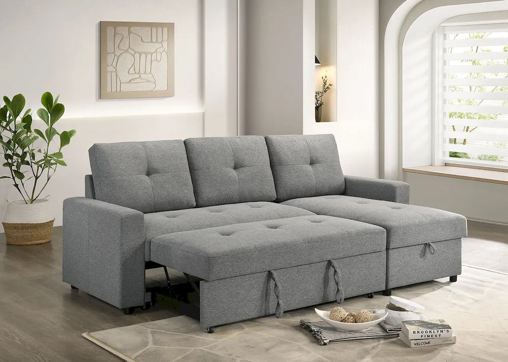 Furniture of America - Giorgi - Sectonal w/ Pullout - Gray - FM6920GY-PK view 1