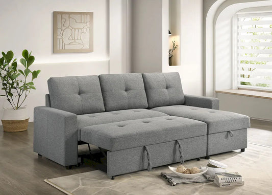 Furniture of America - Giorgi - Sectonal w/ Pullout - Gray - FM6920GY-PK view 1