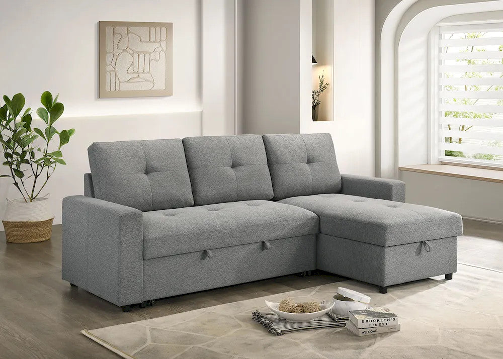 Furniture of America - Giorgi - Sectonal w/ Pullout - Gray - FM6920GY-PK view 2