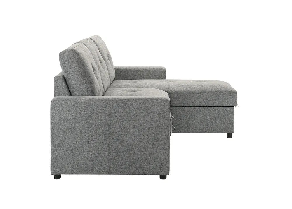 Furniture of America - Giorgi - Sectonal w/ Pullout - Gray - FM6920GY-PK view 6