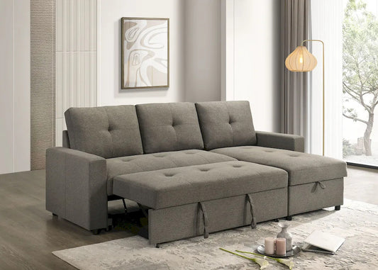 Furniture of America - Giorgi - Sectonal w/ Pullout - Light Brown - FM6920BR-PK view 1