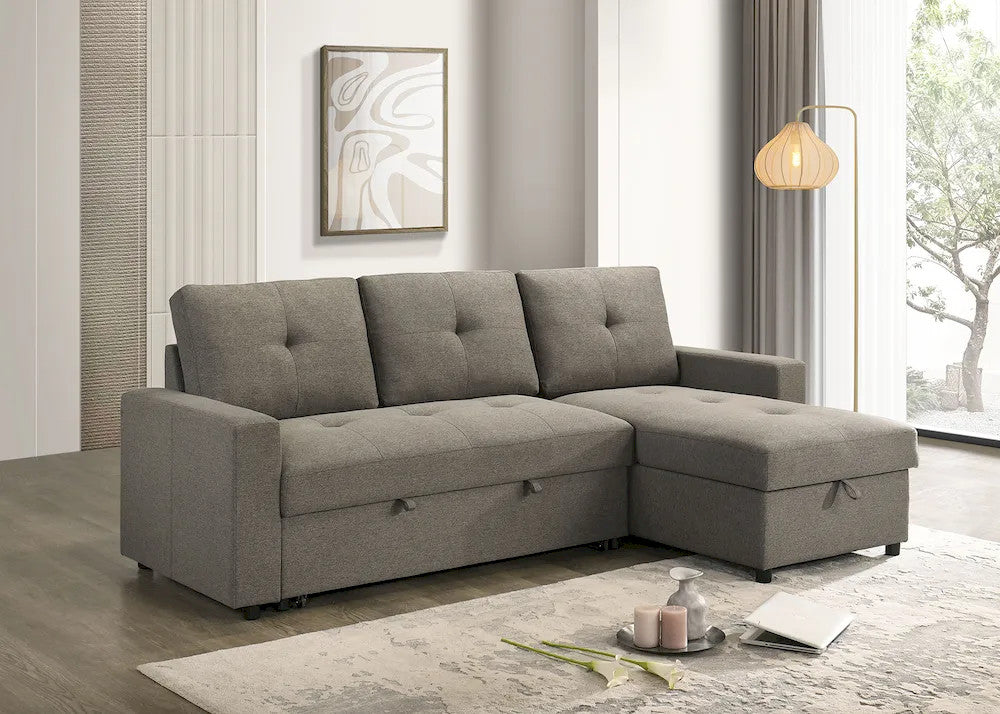 Furniture of America - Giorgi - Sectonal w/ Pullout - Light Brown - FM6920BR-PK view 2