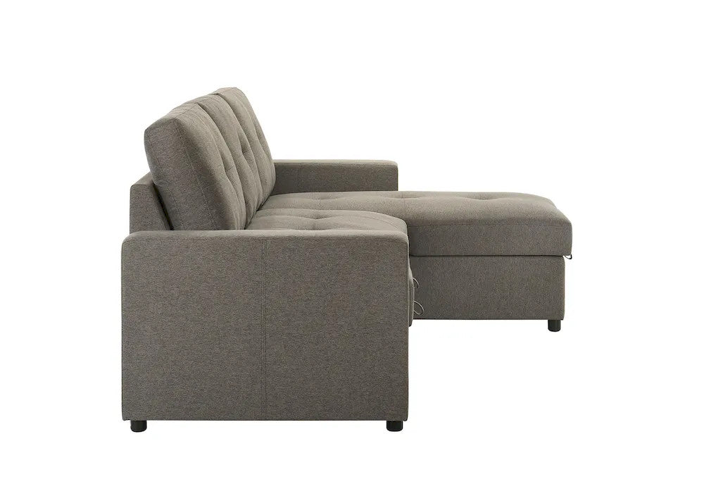 Furniture of America - Giorgi - Sectonal w/ Pullout - Light Brown - FM6920BR-PK view 6