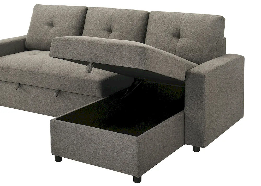 Furniture of America - Giorgi - Sectonal w/ Pullout - Light Brown - FM6920BR-PK view 7