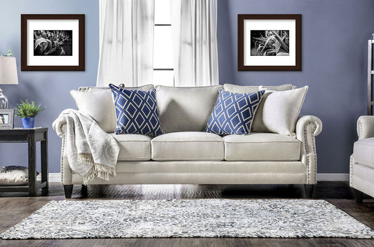 Furniture of America - Giovanni Sofa in Beige/Blue - SM2672-SF View 1