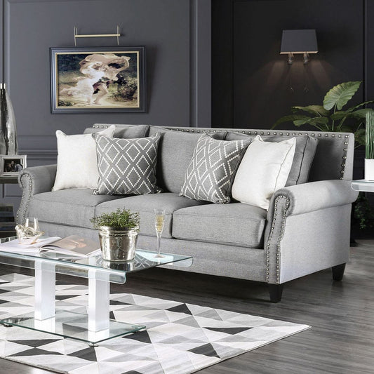 Furniture of America - Giovanni Sofa in Gray - SM2673-SF View 1