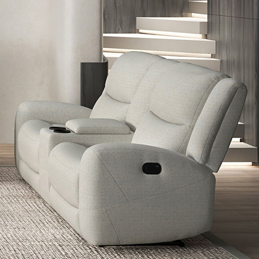 Furniture of America - Giraldus Loveseat in Beige - CM9988BG-LV-M View 1