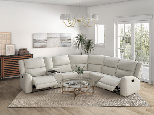 Furniture of America - Giraldus Sectional in Beige - CM9988BG-M-SECT View 1
