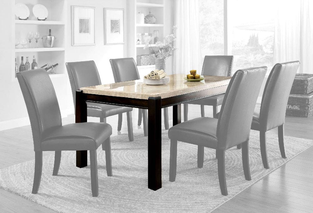 Furniture of America - Gladstone I Dining Table in Dark Walnut/Ivory - CM3823T View 1
