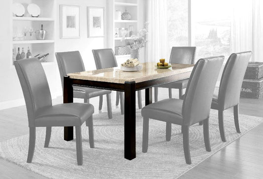 Furniture of America - Gladstone I Dining Table in Dark Walnut/Ivory - CM3823T View 1