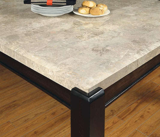 Furniture of America - Gladstone I Dining Table in Dark Walnut/Ivory - CM3823T View 2