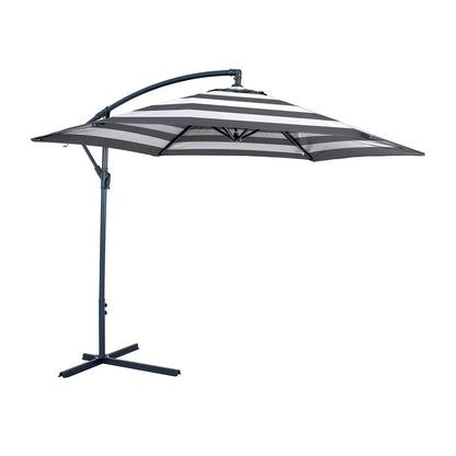Furniture of America - Glam Cantilever Umbrella w/ LED in Black/White - GM-3003BW View 1