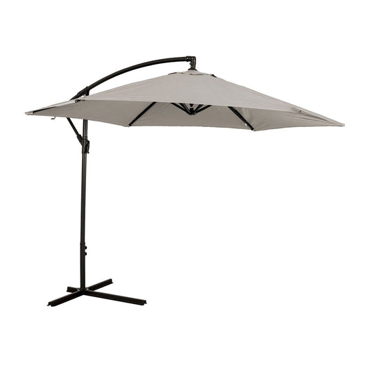 Furniture of America - Glam Cantilever Umbrella w/ LED in Canvas Stone - GM-3003CS View 1