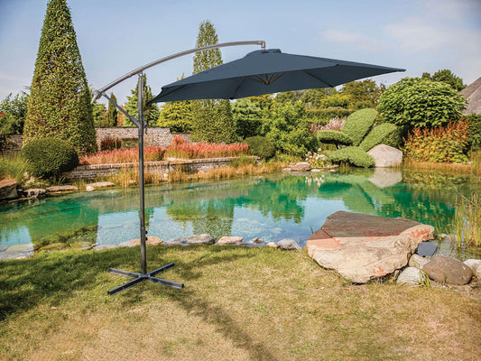 Furniture of America - Glam Cantilever Umbrella w/ LED in Dark Sapphire - GM-3003DS View 1