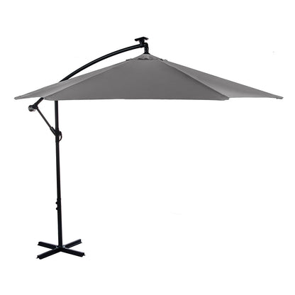 Furniture of America - Glam Cantilever Umbrella w/ LED in Graphite - GM-3003GR View 1