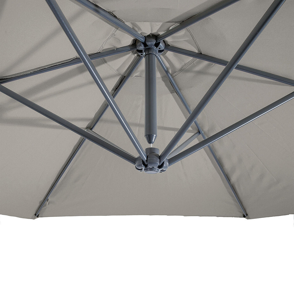 Furniture of America - Glam Cantilever Umbrella w/ LED in Graphite - GM-3003GR View 5