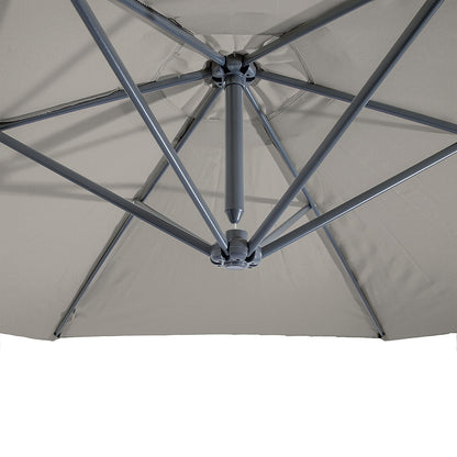 Furniture of America - Glam Cantilever Umbrella w/ LED in Graphite - GM-3003GR View 5