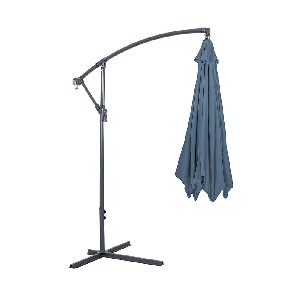 Furniture of America - Glam Cantilever Umbrella w/ LED in Light Sapphire - GM-3003LS View 4