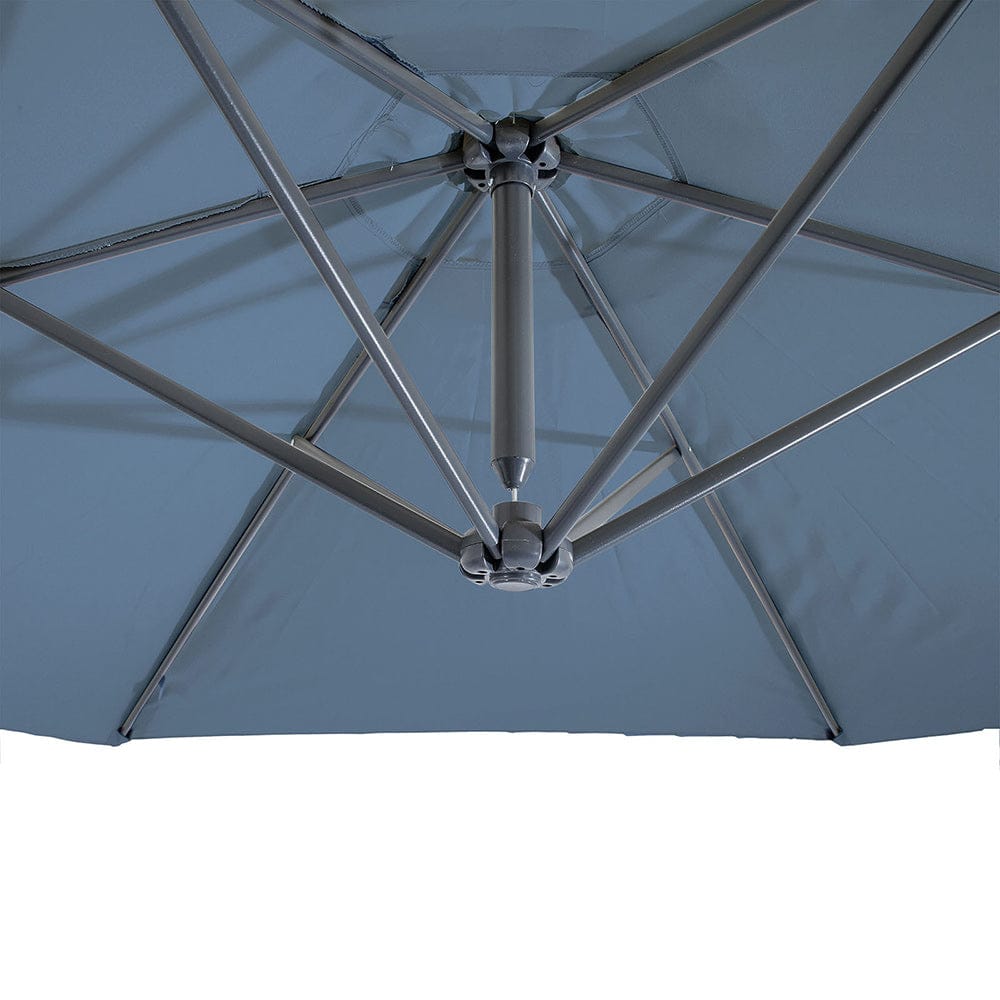 Furniture of America - Glam Cantilever Umbrella w/ LED in Light Sapphire - GM-3003LS View 5