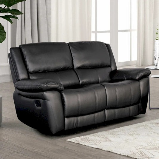Furniture of America - Glarus - Loveseat Manual Recliner, Black - FM69003BK-LV-M view 1