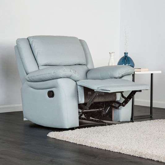 Furniture of America - Glarus Recliner Chair in Powder Blue - FM69003BL-CH-M View 1