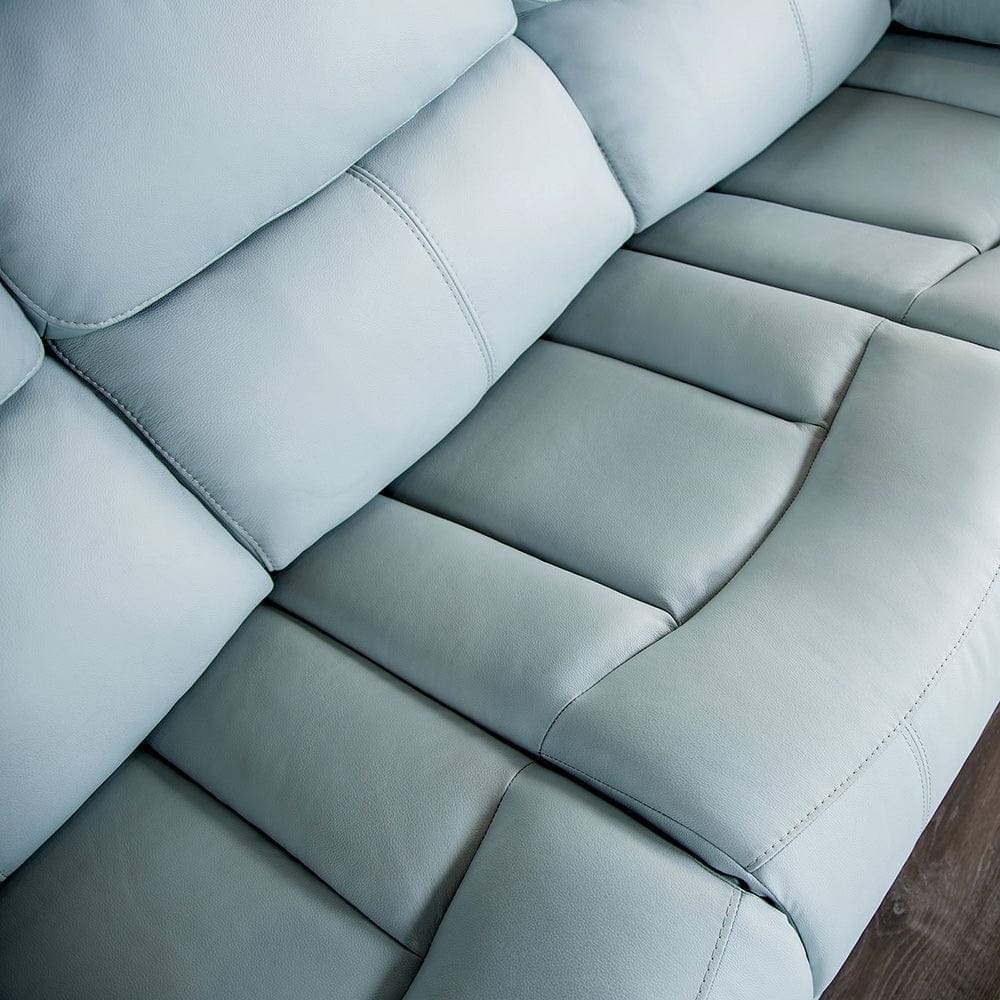 Furniture of America - Glarus Sofa + Loveseat in Powder Blue - FM69003BL-M-2PC View 4