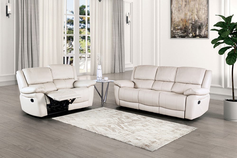 Furniture of America - Glarus Sofa + Loveseat in White - FM69003WH-M-2PC View 1