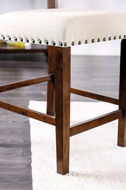 Furniture of America - Glenbrook Counter Ht. Chair Set of 2 in Brown Cherry - CM3018PC-2PK View 3