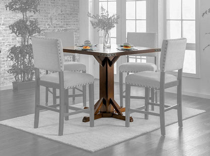 Furniture of America - Glenbrook Counter Ht. Table in Brown Cherry - CM3018PT View 1