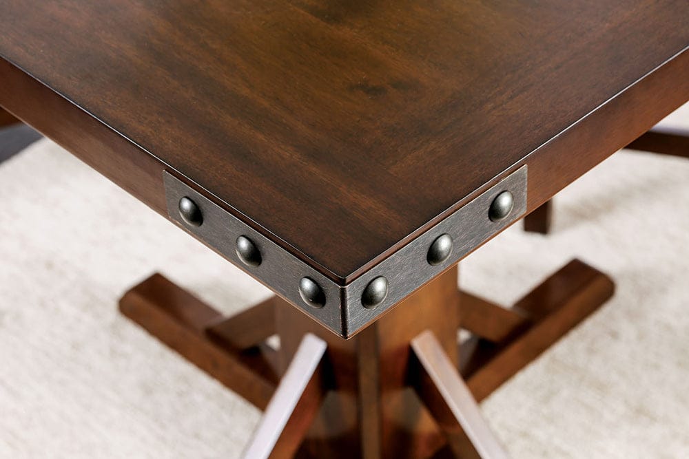 Furniture of America - Glenbrook Counter Ht. Table in Brown Cherry - CM3018PT View 3