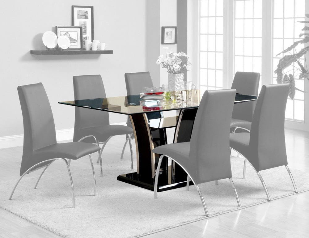 Furniture of America - Glenview Dining Table in Black - CM8372BK-T-TABLE View 1