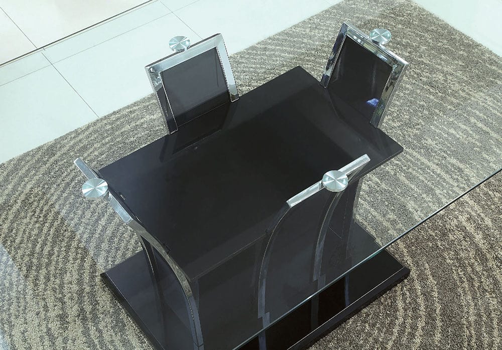 Furniture of America - Glenview Dining Table in Black - CM8372BK-T-TABLE View 2