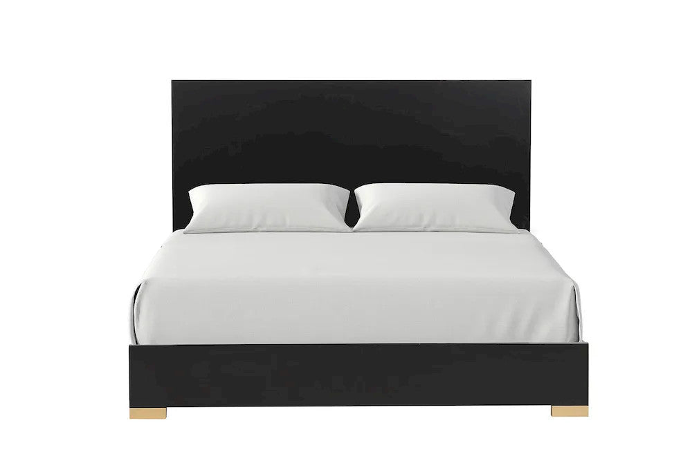 Furniture of America - Goldsberg - 3 Pc. Queen Bedroom Set - Black/Gold - FM7425BK-Q-P-4PC view 3