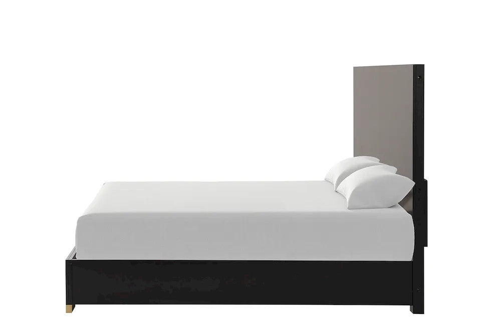 Furniture of America - Goldsberg - 3 Pc. Queen Bedroom Set - Black/Gold - FM7425BK-Q-P-4PC view 5