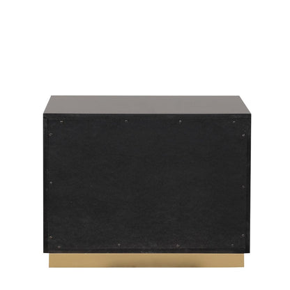 Furniture of America - Goldsberg Nightstand in Black/Gold - FM7425BK-N View 4