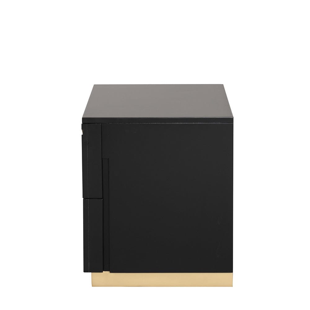 Furniture of America - Goldsberg Nightstand in Black/Gold - FM7425BK-N View 5