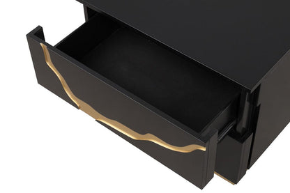 Furniture of America - Goldsberg Nightstand in Black/Gold - FM7425BK-N View 6
