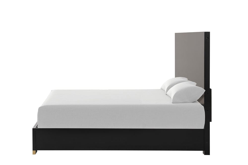 Furniture of America - Goldsberg Queen Panel Bed in Black/Gold - FM7425BK-Q-P-BED View 2