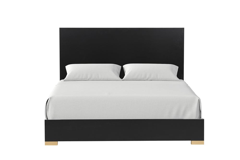 Furniture of America - Goldsberg Queen Panel Bed in Black/Gold - FM7425BK-Q-P-BED View 3