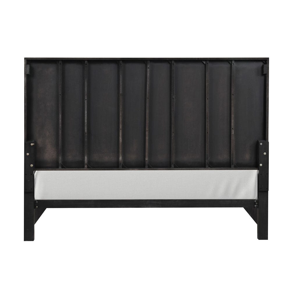 Furniture of America - Goldsberg Queen Panel Bed in Black/Gold - FM7425BK-Q-P-BED View 4