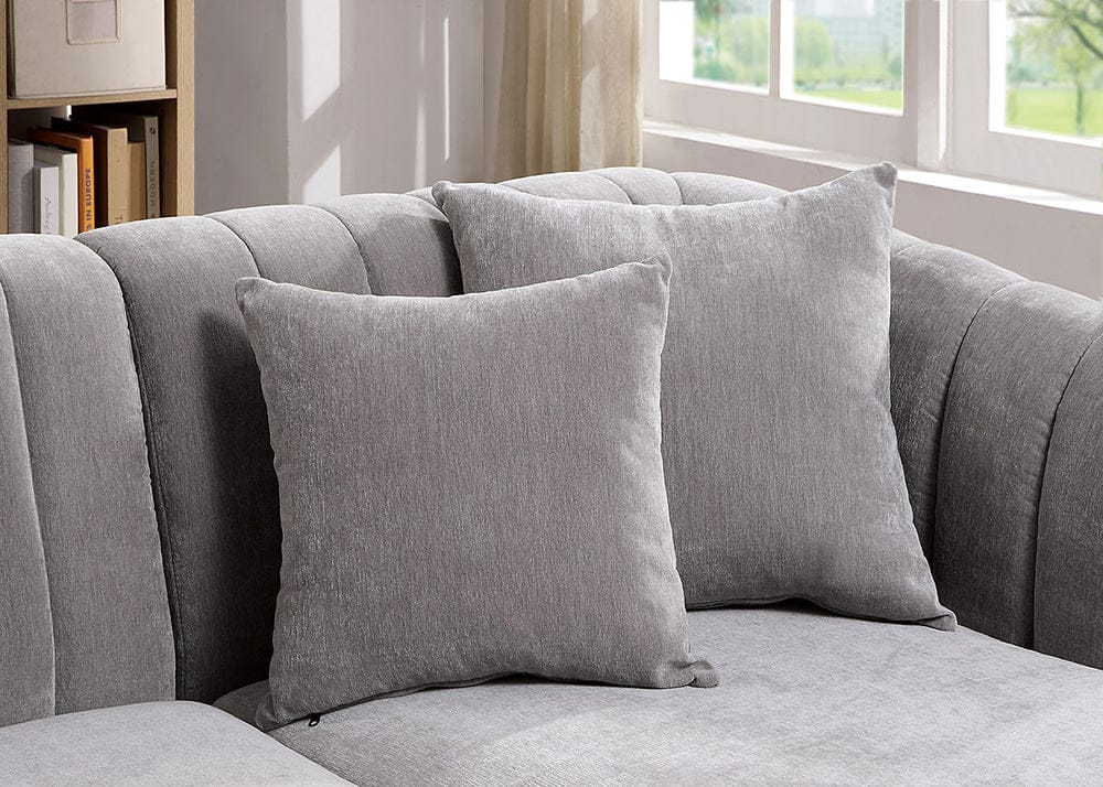 Furniture of America - Goodwick Sectional in Light Gray - CM6947-SECT View 2