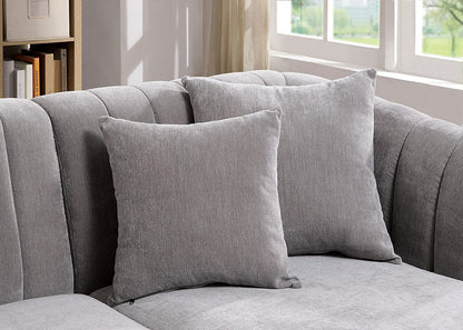 Furniture of America - Goodwick Sectional in Light Gray - CM6947-SECT View 2