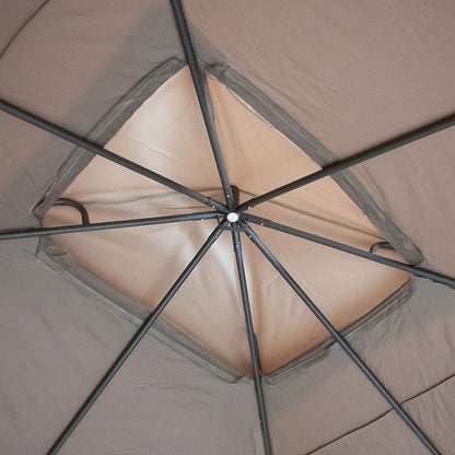 Furniture of America - Gordola Outdoor Canopy 13' X 10' in Brown - LA-A001BR View 2